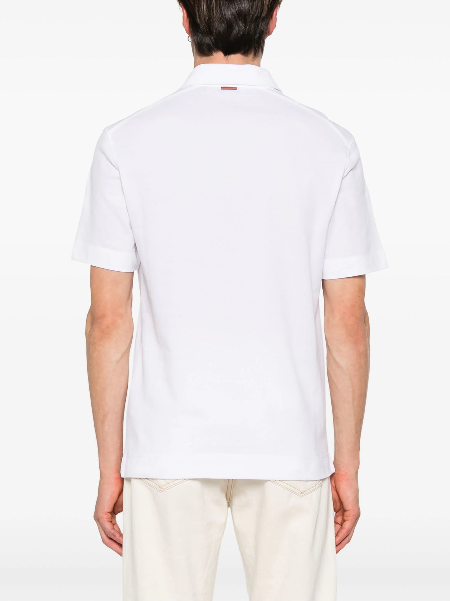 Zegna short sleeve polo t-shirt - White